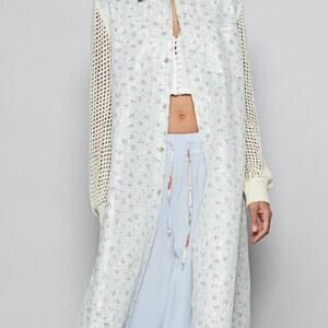 Pol Button Up Long Cardigan